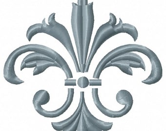 Fleur de lys Franse lelie France Monarchy Symbol  Machine Embroidery Designs, instantly download