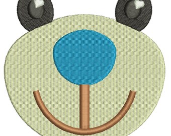 muzzle teddy bear Machine Embroidery Design, instantly download