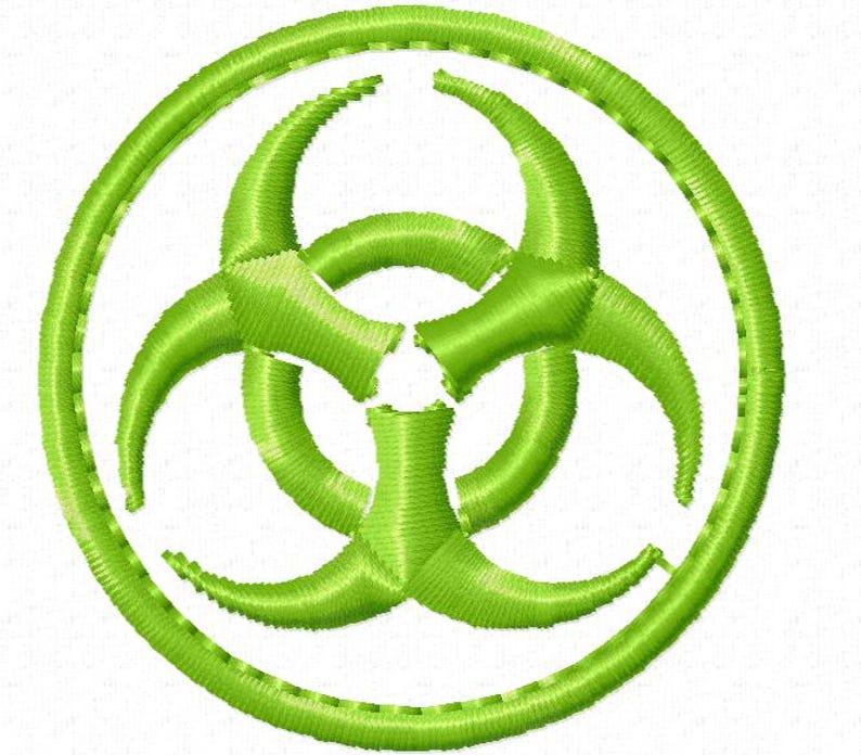 Biohazard Symbol Machine Embroidery Designs, Instantly Download - Etsy