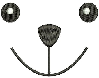 Teddy bear muzzle / bear toys face  Machine Embroidery Designs, instantly download