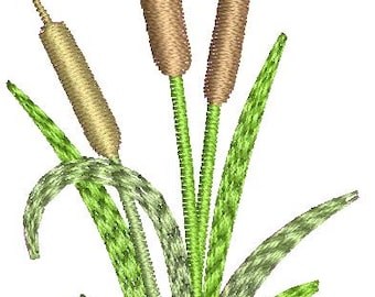 Diseños de bordado a máquina de espadañas, descarga instantánea