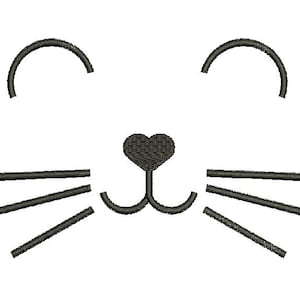 cat face  Machine Embroidery Designs, instantly download