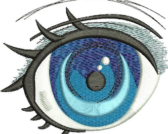 anime doll unicorn horse, pair - left and right / eyes for soft toys  Machine Embroidery Designs, instantly download