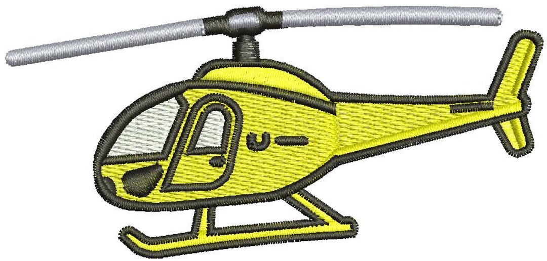 Helicopter Machine Embroidery Design, Instantly Download - Etsy