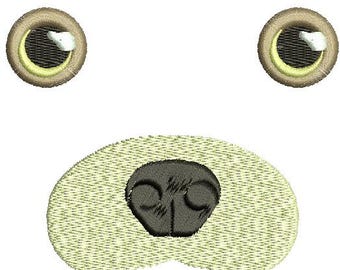 Teddy bear muzzle / bear toys face Machine Embroidery Designs, instantly download
