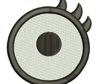 Round Eye for Soft Toys (Kitten, Unicorn, Horse, Bear) Machine Embroidery Design, Instant Download