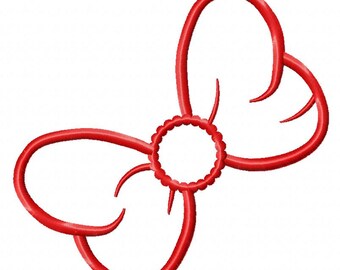 Bow applique Machine Embroidery Designs, instantly download