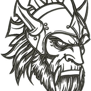 Gothmog warrior of Mordor Viking Scandinavian warrior Head Machine Embroidery Designs, instantly download