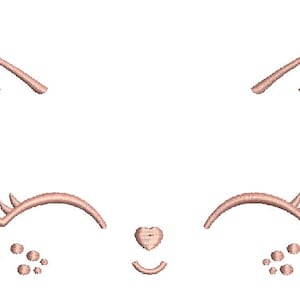 cat face  Machine Embroidery Designs, instantly download