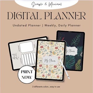 For you, Printable daily planner, Digital planner, 2025 planner, simple planner, study planner, 2025 calender, book review, to do planner