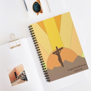 Christian notebook, notepad faith based gift for women, great for Bible study and journaling, Stay inspired with Gods word every day