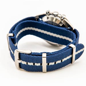 Nylon Watch Strap – Army Style, One-Piece Military Watch Band by TimeTrek