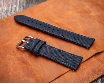 Premium Sailcloth Watch Strap – Quick-Release, Waterproof & Rugged Design