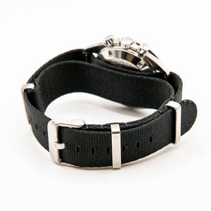 Nylon Watch Strap – Army Style, One-Piece Military Watch Band by TimeTrek