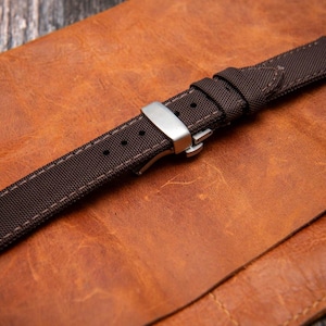 Premium Sailcloth Watch Strap – Water-Resistant & Stylish, Deployment Clasp