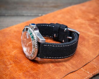 Correa de reloj de lona vintage: Heritage Quick-Release Band