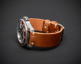 Correa de Reloj de Cuero Horween – Correa de Reloj de Cuero Hecha a Mano