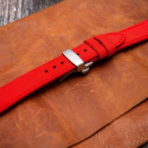 Premium Sailcloth Watch Strap – Water-Resistant & Stylish, Deployment Clasp