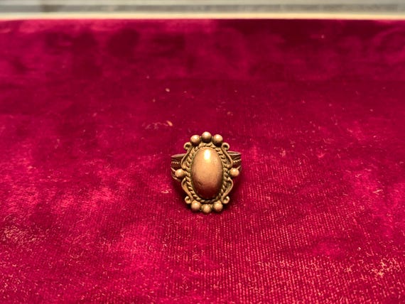 Antique Sterling Silver Statement Ring Size 5.25 - image 1