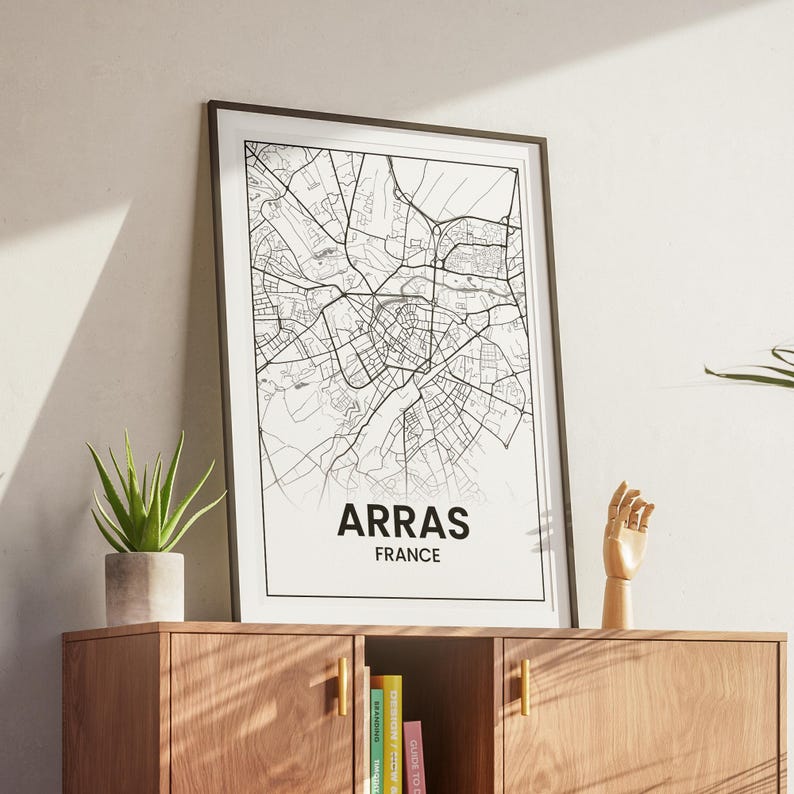 Arras Map Poster, Map of Arras France, City Map Poster, Decorative City ...