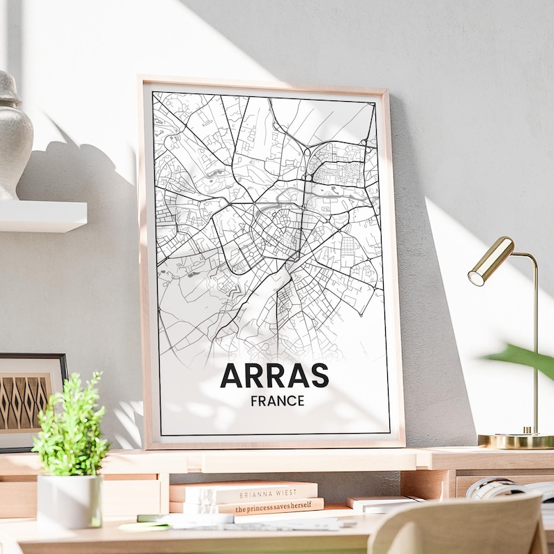 Arras Map Poster, Map of Arras France, City Map Poster, Decorative City ...