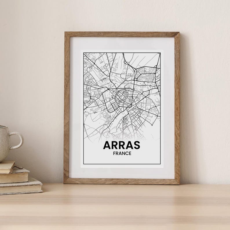 Arras Map Poster, Map of Arras France, City Map Poster, Decorative City ...