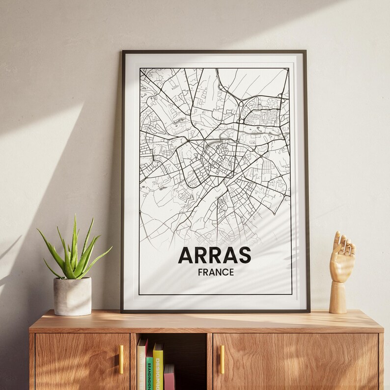 Arras Map Poster, Map of Arras France, City Map Poster, Decorative City ...