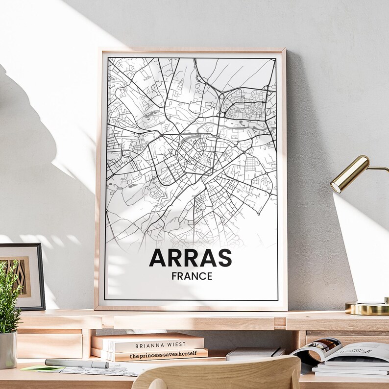 Arras Map Poster, Map of Arras France, City Map Poster, Decorative City ...
