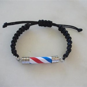 Thick Type, Barber Pole Men Bracelet image 1