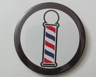Barber Pole Badge