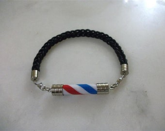 Thick Type Barber Pole Man Bracelet