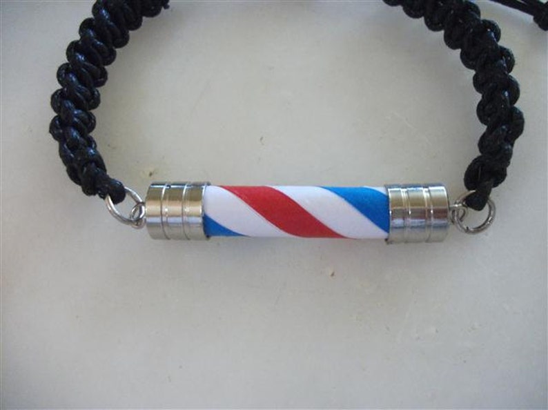 Thick Type, Barber Pole Men Bracelet image 2