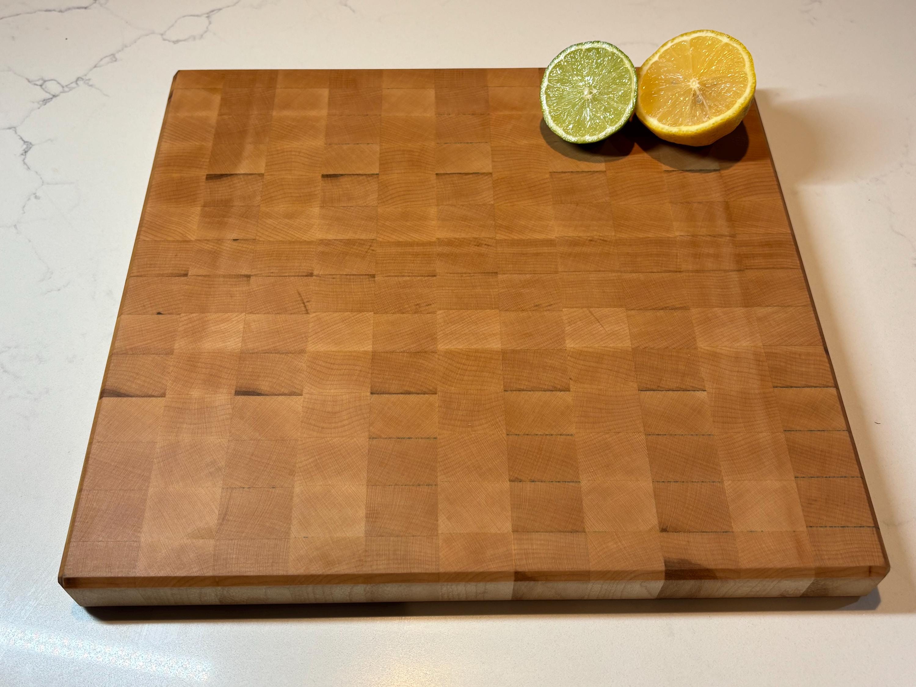 Table à Découper En Bois Massif – Bloc Boucher érable, 60x45x2.5 Cm, Réversible