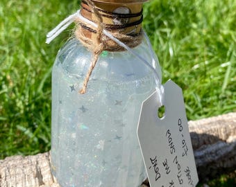 Alice in wonderland DONT DRINK ME glitter snow globe poison bottle - decorative decor ooak handmade unique cottagecore