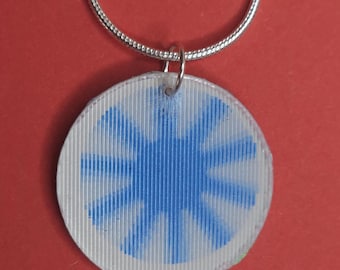 Spinning Wheel Necklace Cute Original Handmade Gift Alternative Fancy Dress Festival Jewellery Fashion Hologram Moving Illusion