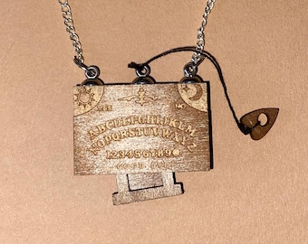 Miniature ouiji board Alt Original Handmade Gift Alternative Raver Festival Jewellery Fashion Emo Pretty Unusual Weird Goth