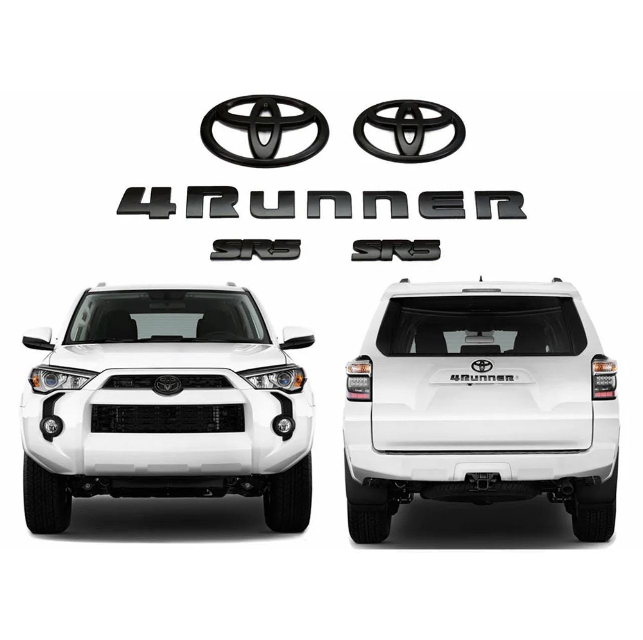 thumbnail image 2 of Matte Blackout Emblem Overlay Kit For 2014-2022 4Runner SR5 – 5pc, Self-Adhesive 2 of 6