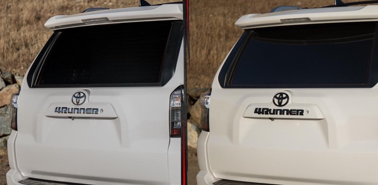 For 2014 - 2022 TOYOTA 4RUNNER SR5 MATTE BLACKOUT EMBLEM OVERLAY - Foto 12