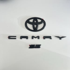 3-piece matte blackout overlay kit for 2018-2024 Camry SE