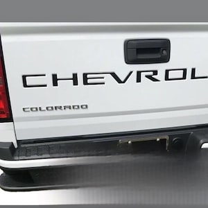 Chevy Colorado 2021-2022 Tailgate Blackout Decal Kit | 3D Letters inserts