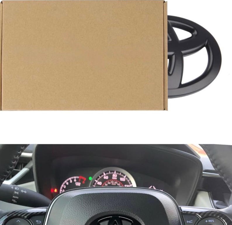 3D ABS Steering Wheel Emblem Sticker Car Badge Universal Fit bild 6