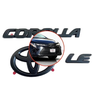 3PCS- Blackout Overlays Emblem Corolla LE 2020-2026