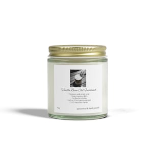 Vanilla Bean Scented Candle, Cozy Home Decor, Relaxation Gift, Aromatherapy, Self-Care, Eco-Friendly Candle