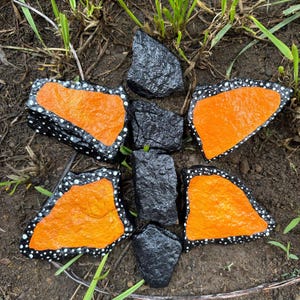 Cottagecore garden decoration- Rock butterfly