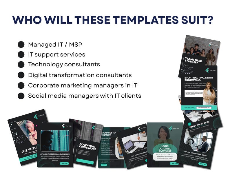 Canva Templates for Technology Businesses | Carousels for Linkedin and ...