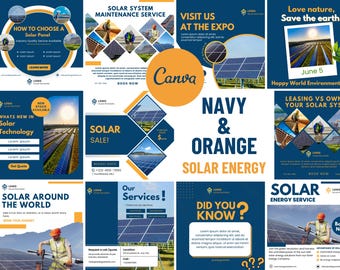 20 Social Media Templates for Solar Business | Instagram Templates ...