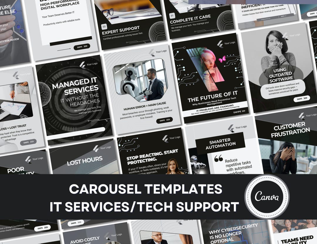 Carousel Templates Technology | Linkedin and Instagram Carousels ...