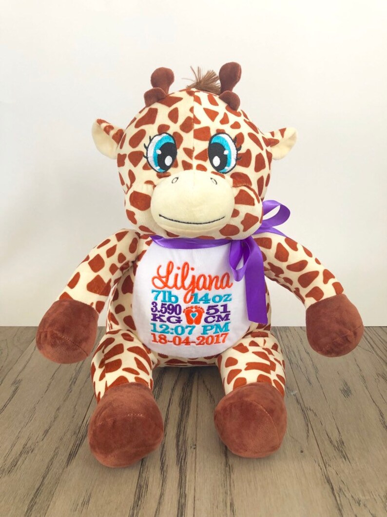 personalized stuffed giraffe