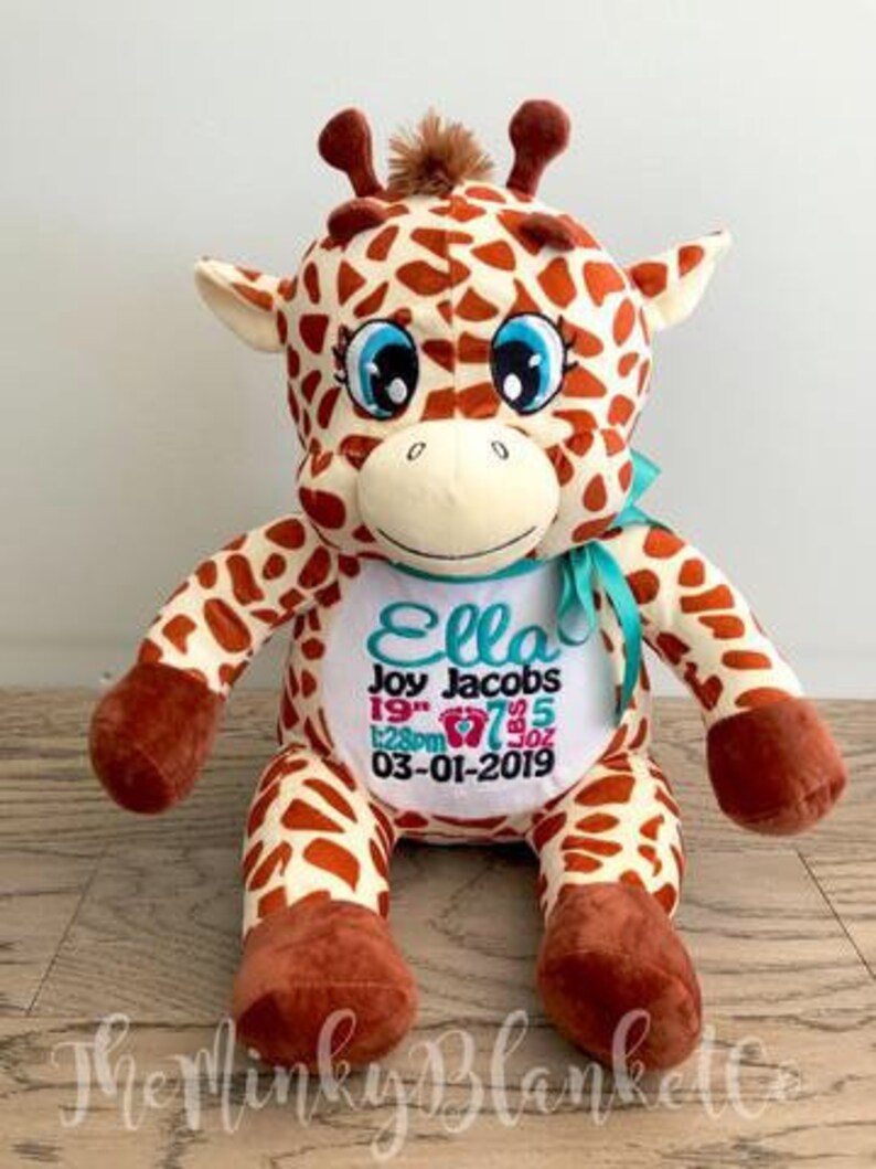personalized giraffe stuffed animal