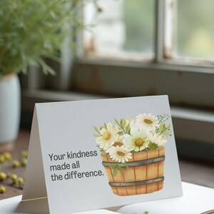 I&#39;m Grateful for your Kindness - Printable Greeting Card - Digital Download - Instant Download Card for Your Friend, Co-Worker, Family